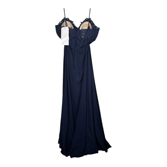 NWT Promgirl Sheer-Bodice Long  Sweetheart Prom Dress size 6 - Picture 9 of 13